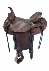 HOLD 2025/10/20c 16 Inch Used Dakota Haflinger Trail Saddle 2214