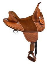 SOLD 2025/11/25 15 Inch Used Bob Marshall by Circle Y Treeless Barrel Saddle 3520