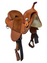 SOLD 2025/11/25 15 Inch Used Bob Marshall by Circle Y Treeless Barrel Saddle 3520
