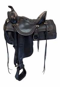 HOLD 2025/12/07j  15.5Inch Used Tucker Old West Trail Saddle 277