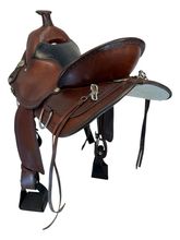 SOLD 2026/02/02  16 Inch Used Circle Y Durango Mule Trail Saddle Medium Flex Tree 1155