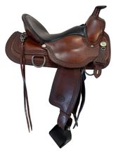 SOLD 2026/02/02  16 Inch Used Circle Y Durango Mule Trail Saddle Medium Flex Tree 1155