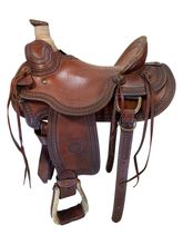 SOLD 2026/02/05 16 Inch Used Billy Cook Arbuckle Wade Ranch Saddle Wide Tree 2182