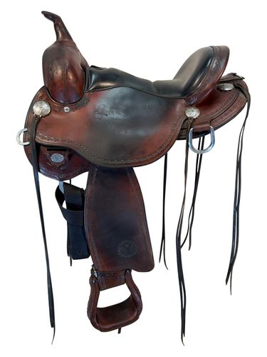HOLD 2026/03/02j 15 Inch Used Circle Y Salt River Trail Saddle Wide Flex Tree 1667