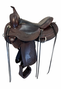 HOLD 2026/05/18c 16 Inch Used Circle Y Julie Goodnight Wind River Trail Saddle Wide Flex Tree 1750