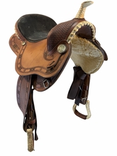 16 Inch Used Guffy Barrel Saddle Medium Tree