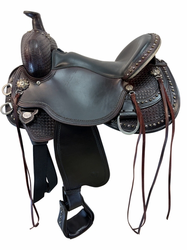 SOLD 2026/07/07   16 Inch Used Circle Y Reno Trail Saddle Wide Flex Tree 2373