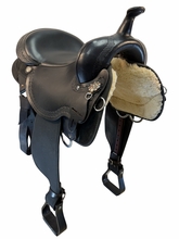 16 Inch Used High Horse By Circle Y Daisetta Cordura Trail Saddle Wide Tree 6914