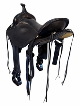 DISCONTINUED 2026 -  17 Inch Used Circle Y Flag Staff Trail Saddle Wide Flex Lite Tree 1571