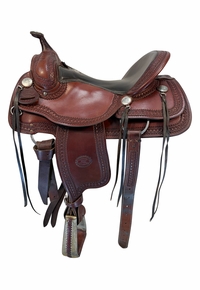 HOLD 2026/07/20c 16 Inch Used Billy Cook Trail Saddle Wide Tree 1777