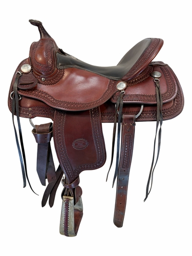 16 Inch Used Billy Cook Trail Saddle Wide Tree 1777