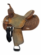 14.5Inch Used Martin Saddlery Barrel Saddle Wide Tree FX3