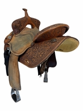 14.5Inch Used Martin Saddlery Barrel Saddle Wide Tree FX3