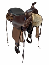 SOLD 2026/08/19e  16 Inch Used Circle Y High Horse El Campo Cordura Trail Saddle Medium Tree 6970