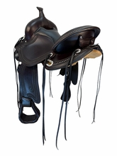HOLD 2026/09/04j 15 Inch Used Circle Y Snowy River Trail Saddle Medium Flex2 Tree 1687