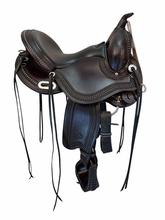 HOLD 2026/09/04j 15 Inch Used Circle Y Snowy River Trail Saddle Medium Flex2 Tree 1687