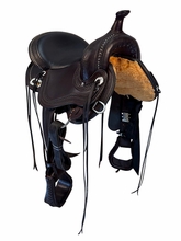 HOLD 2026/09/04j 15 Inch Used Circle Y Snowy River Trail Saddle Medium Flex2 Tree 1687