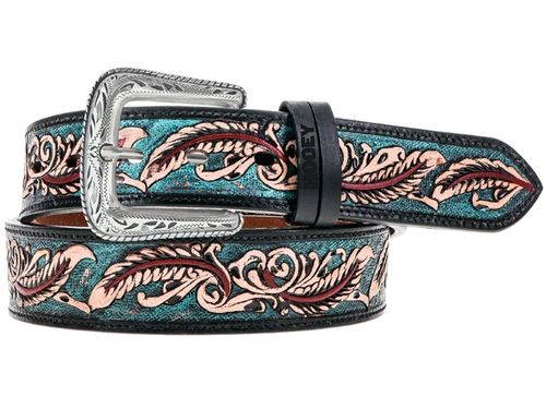 Hooey Ladie's Sequoia Hand-Tooled Leather Belt HWBLT026