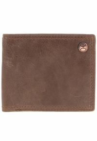 Hooey Classic Smooth Brown Bifold Wallet HBF001-BR