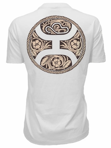 Hooey Womens Concho Logo White T-Shirt HT2630CR
