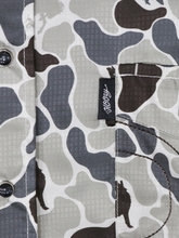 Hooey Men�s �Sol� Short Sleeve Pearl Snap Grey Camo Shirt HT2621GYCA