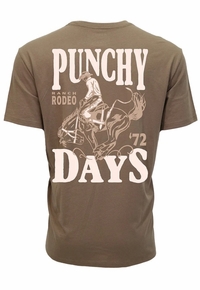 Hooey Mens Punchy Rodeo Brown T-shirt PT2602