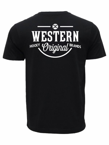 Hooey Mens Western OG Black T-Shirt HT1711BK CLEARANCE