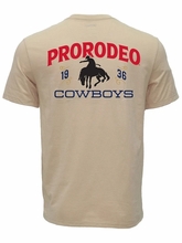 Hooey Mens PRCA Rodeo Tan T-Shirt HT2669TN