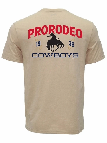 Hooey Mens PRCA Rodeo Tan T-Shirt HT2669TN