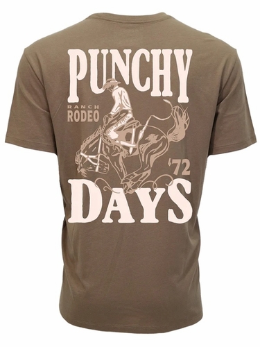 Hooey Mens Punchy Rodeo Brown T-shirt PT2602
