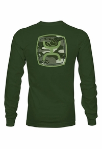 Hooey Mens Zenith Olive Long Sleeve Shirt HT1557OL