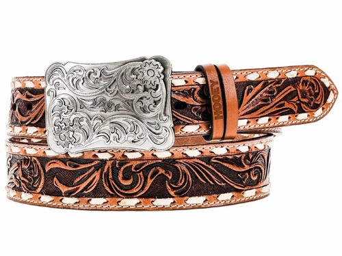 Hooey Womens Sonoma Hand Tooled Belt HWBLT028