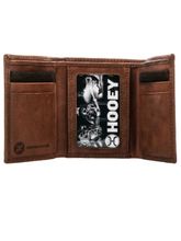 Hooey Classic Roughout Basketweave Trifold Wallet HTR002-BR