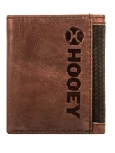 Hooey Classic Roughout Basketweave Trifold Wallet HTR002-BR