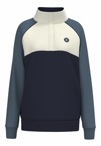 Hooey Womens Prime 1/4 Zip Sweatshirt HH1350CRNV