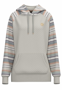 Hooey Womens Summit Cream/Serape Quilted Hoody HH1198CRSP