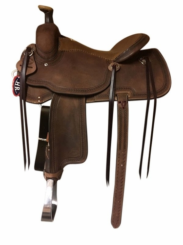 14" to 16" HR Hud Roberts Chocolate All Around Trail Saddle 747