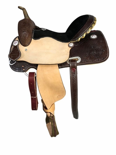 HR Hud Roberts Barrel Racer Chocolate w/Rodeo Drive Conchos 310