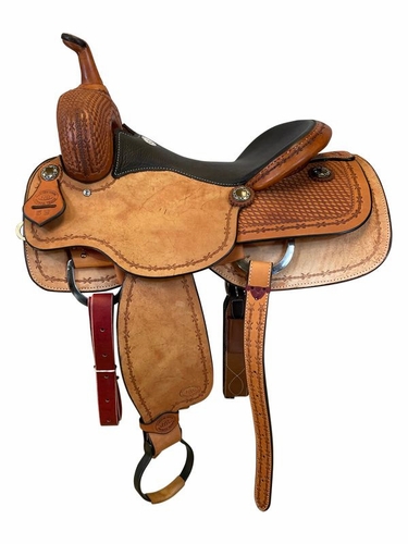 16" to 18" HR Hud Roberts Buster Welch Cutter Saddle 52