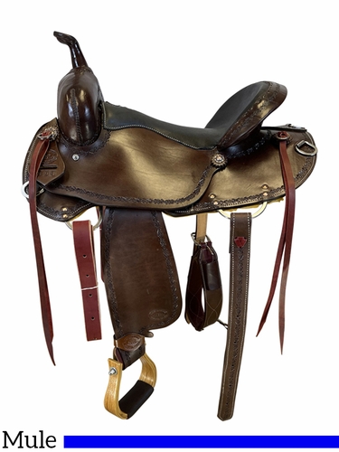 16 inch HR Hud Roberts Mule Saddle 394H SAVE $150 CLEARANCE