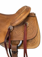 15.5" to 17" HR Hud Roberts Ranch Cutter Saddle 729H