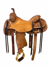 15.5" to 17" HR Hud Roberts Ranch Cutter Saddle 729H