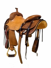15.5" to 17" HR Hud Roberts Ranch Cutter Saddle 729H