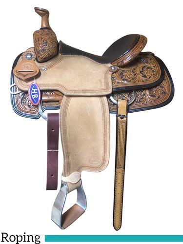 14.5" to 18" HR Hud Roberts Signature Series TM Roper Saddle 800