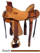 14" to 17" HR Hud Roberts Staci Wade Ranch Saddle 780