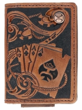 Hooey Gambler Bifold Money Clip HMC038-BRBK