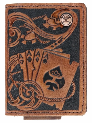 Hooey Gambler Bifold Money Clip HMC038-BRBK