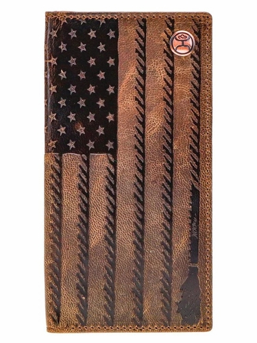 Hooey Liberty Roper Brown Rodeo Wallet HW003