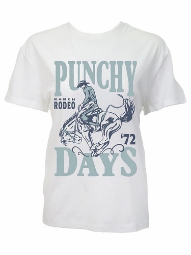 Hooey Womens Punchy Days T-Shirt PT2605WH