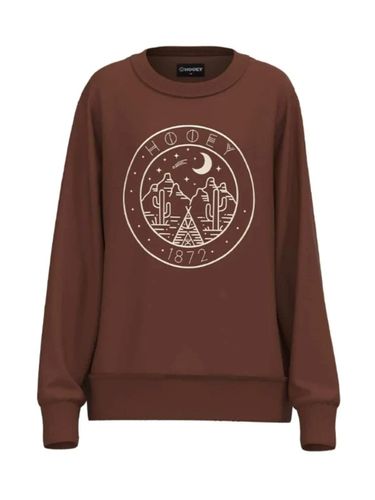 Hooey Womens Brown Crew Neck Pullover HH1327BR